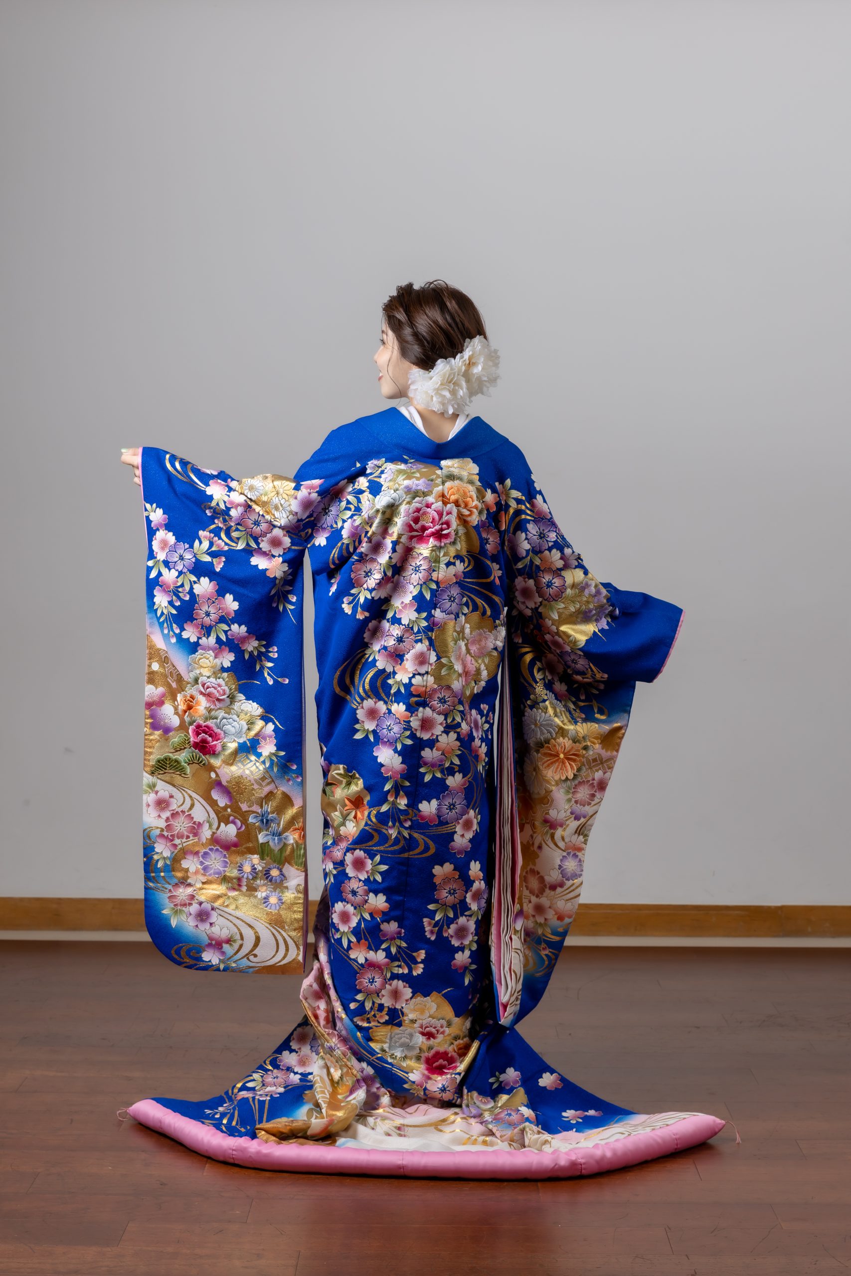 名古屋,フォトウェディング,和装,和装ウェディング,前撮り,青