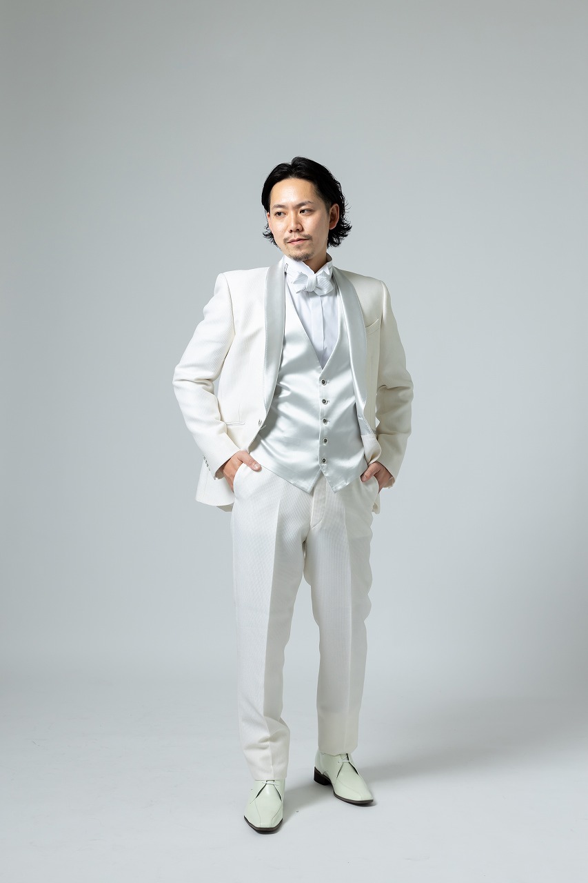 名古屋,フォトウェディング,男性,タキシード,白