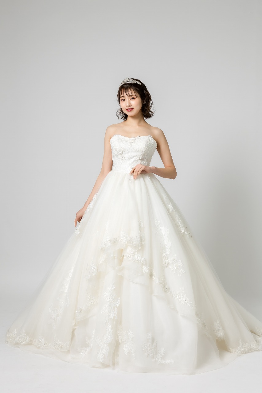 名古屋フォトウェディング,ウェディングドレス,Aライン