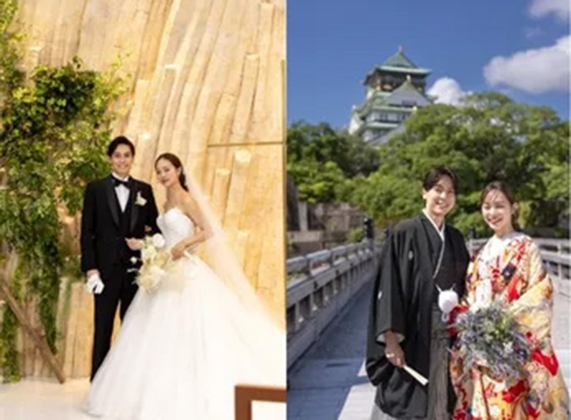 チャペルスタジオ＆大阪城公園和装ロケーション