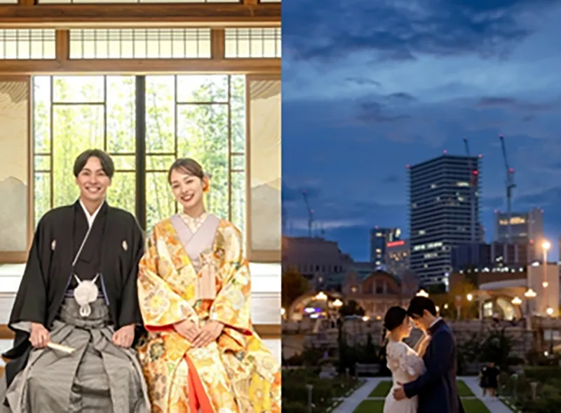 屋内庭園スタジオ＆中之島公園ドレスロケーション