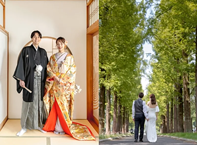 屋内庭園スタジオ＆鶴見緑地公園ドレスロケーション
